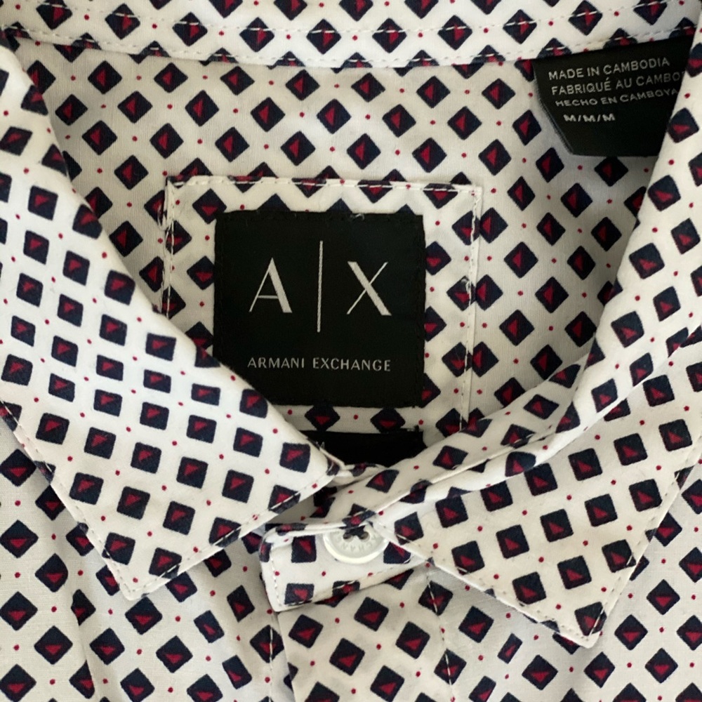 Armani Exchange Men’s Long Sleeve Dress Shirt